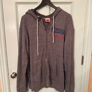 Gray Zip-Up Homage Hoodie